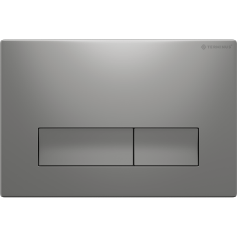 Клавиша смыва для инсталляции TERMINUS CLASSIC кнопка прямоугольник цвет матовый хром
